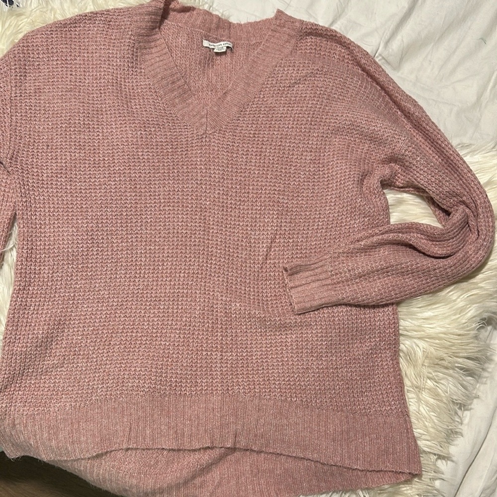 Cozy Pink American Eagle Oversized Sweater